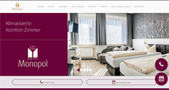 Desktop Screenshot of hotel-monopol.de