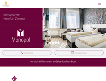 Tablet Screenshot of hotel-monopol.de